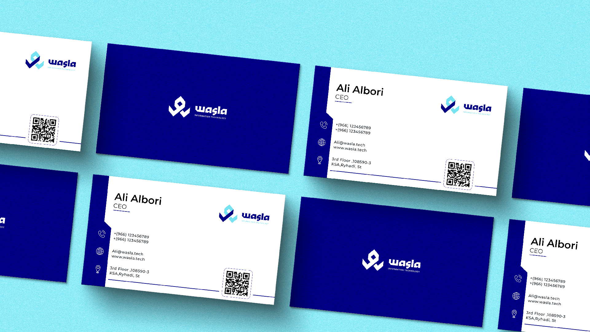 هوية شركة وصلة – عمل branding