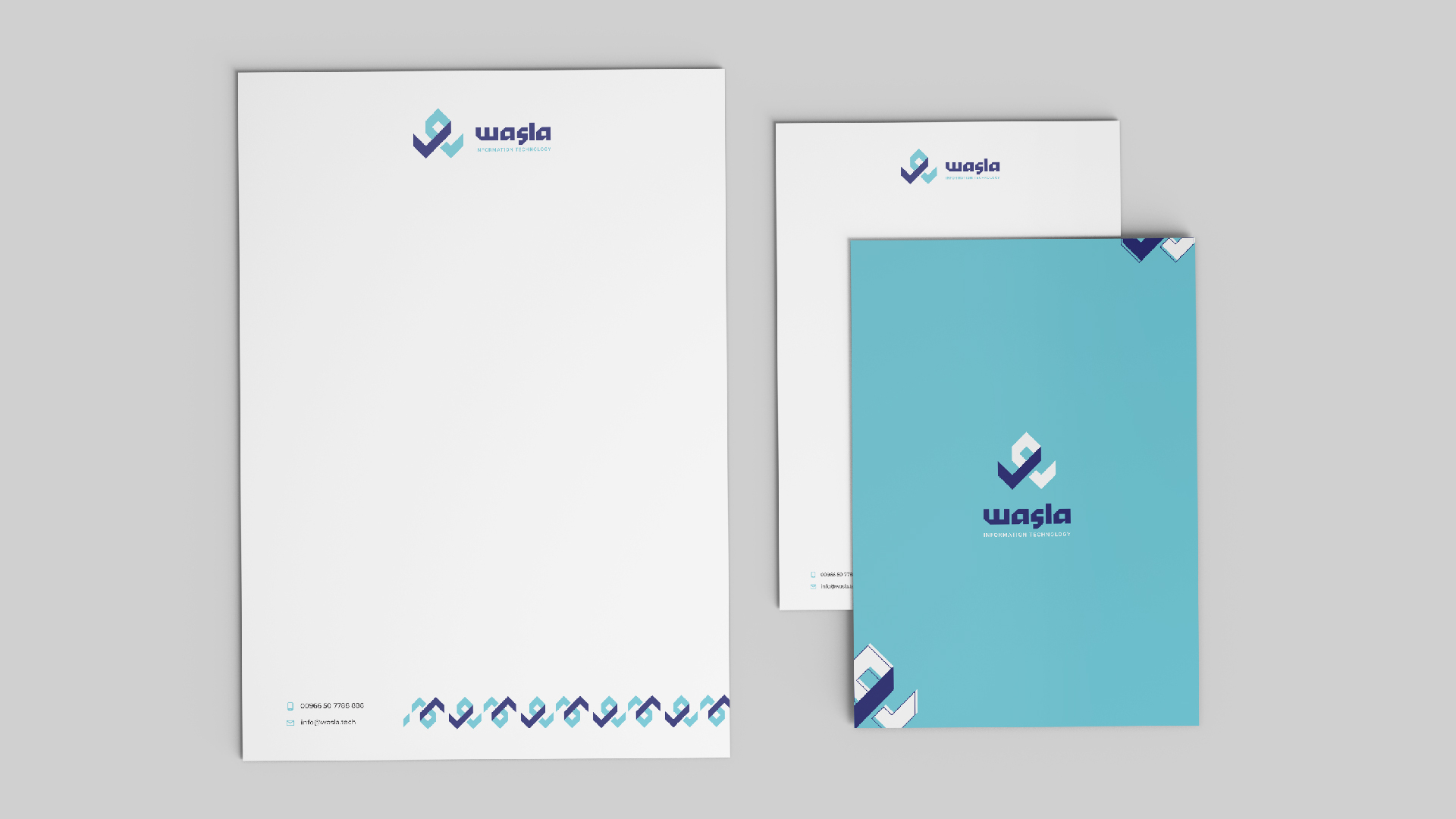 هوية شركة وصلة – عمل branding